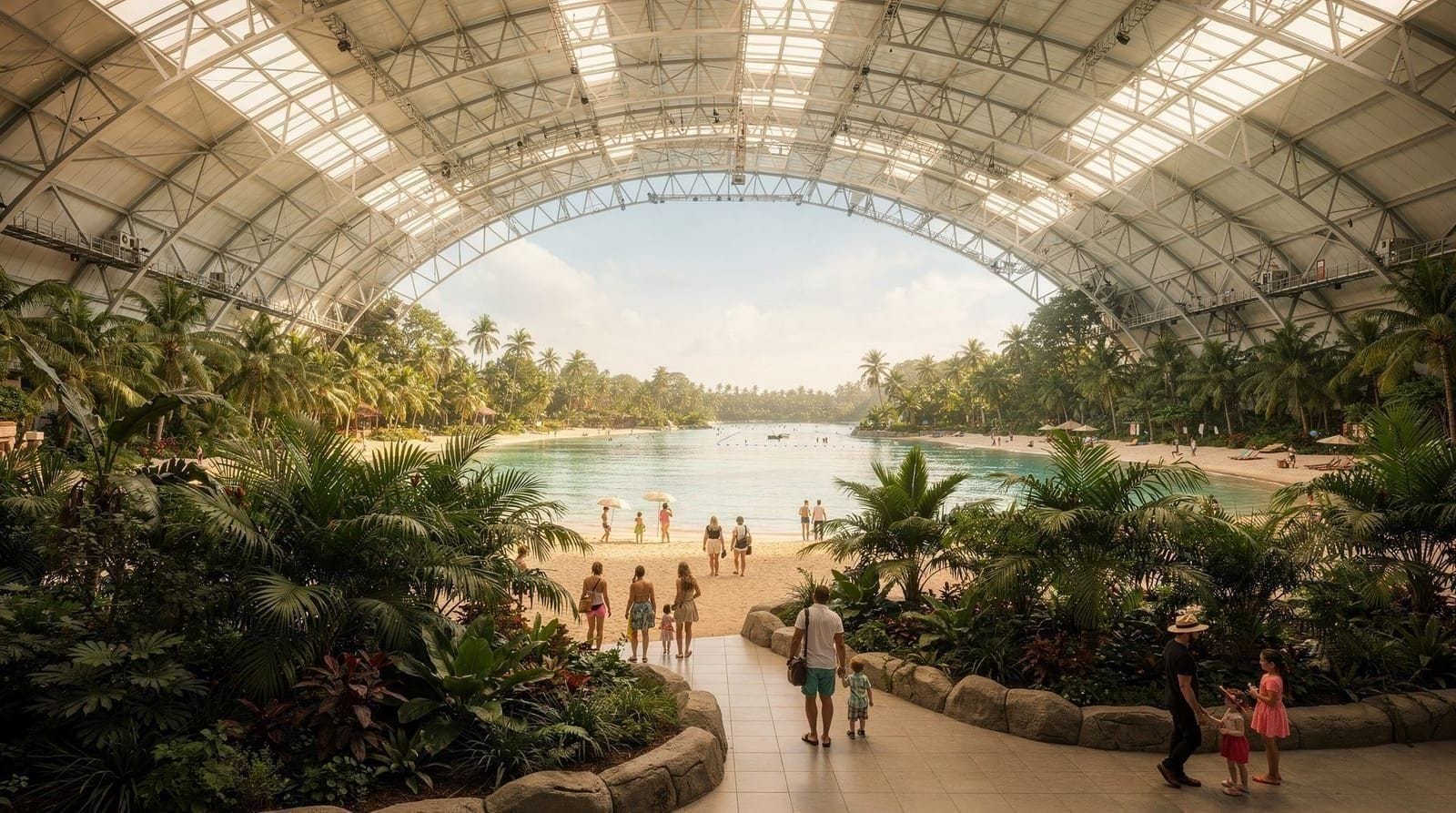 Tropical Islands da Berlino — come arrivarci in treno e cosa aspettarsi — Come raggiungere il parco acquatico Tropical Islands da Berlino con il treno RE7