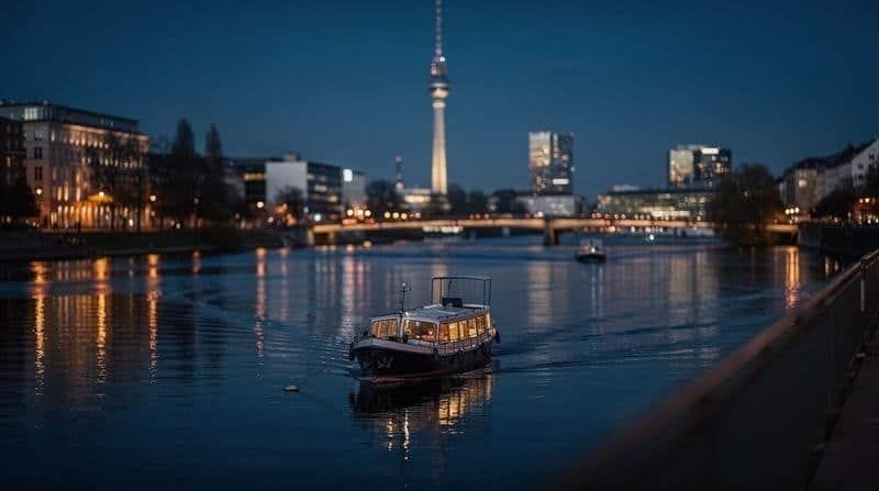 Berlin: Spree River Romantic Moon Boat Ride